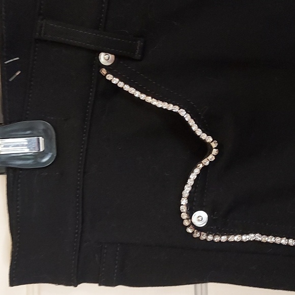 Veronica Beard Debbie Skinny Jeans with Rhinestones - Picture 6 of 12